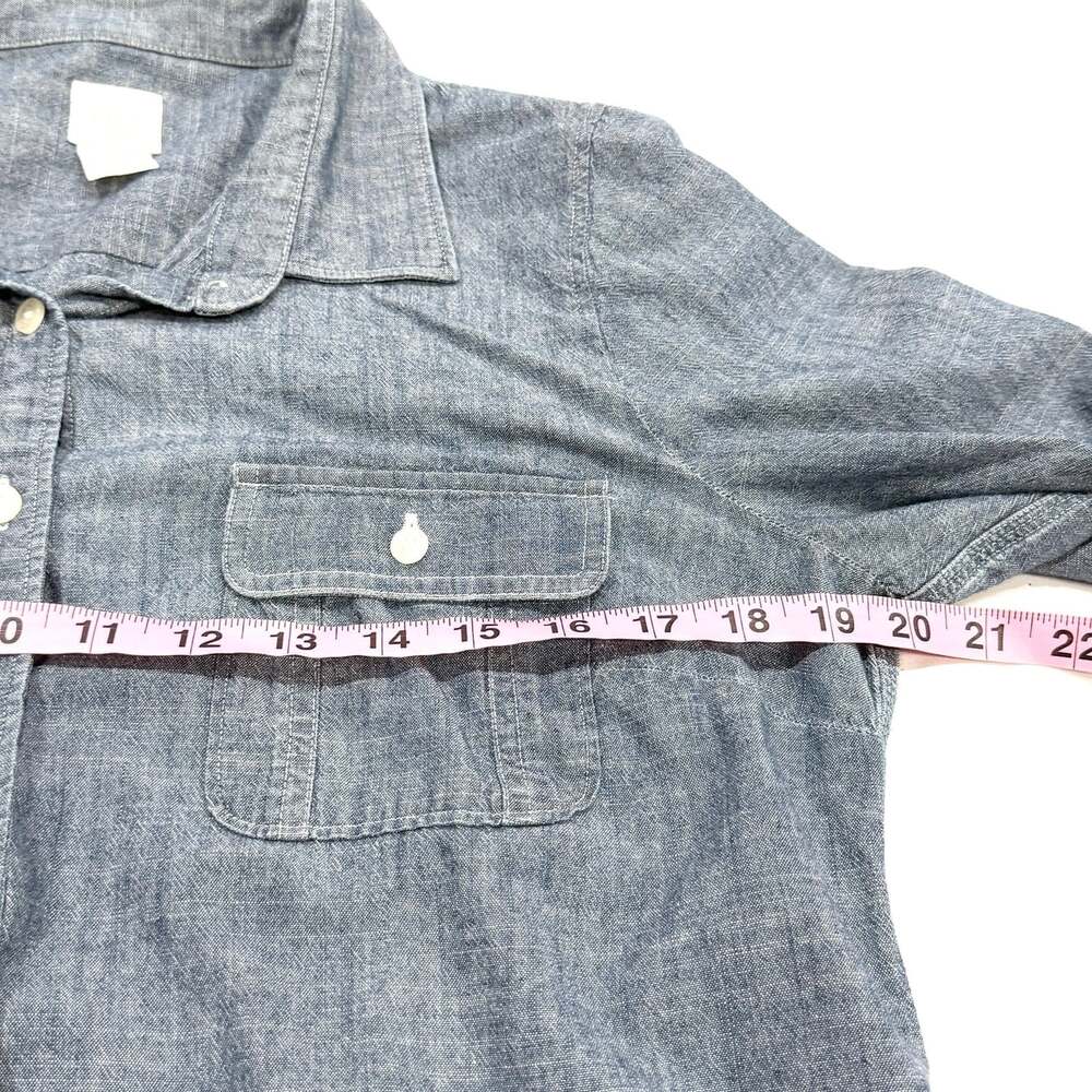 J. Crew The Perfect Shirt Chambray Button Down Long Sleeve Shirt - Picture 5 of 7